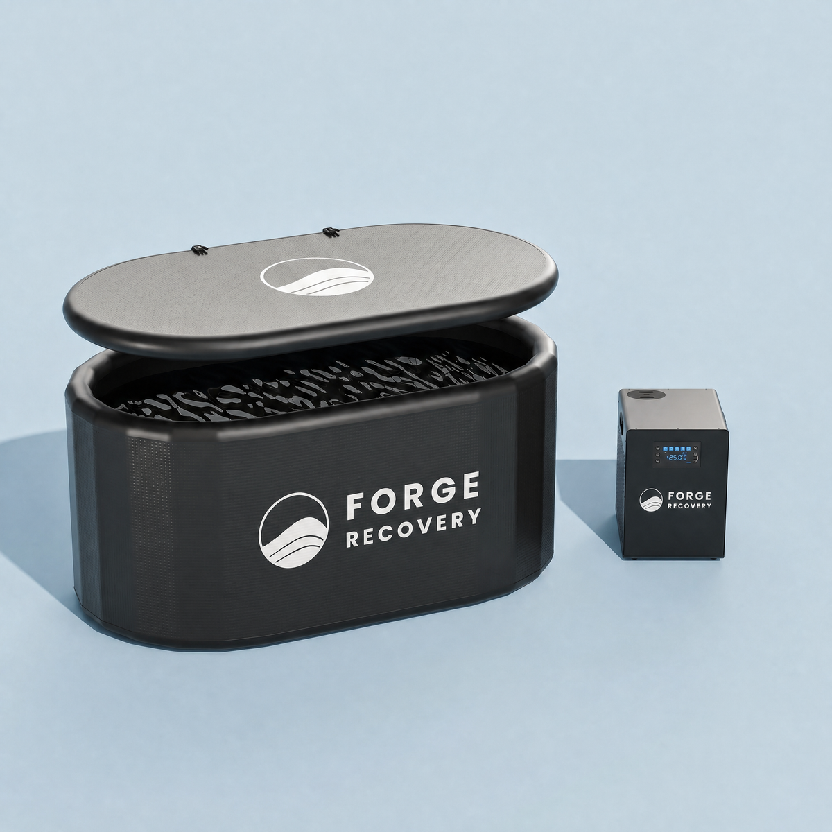 Forge Recovery The Grind cold plunge bundle — full-size Basin Tub with Arctic Pro chiller, UAE